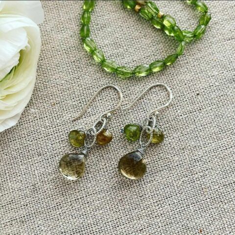 Lemon Quartz earrings