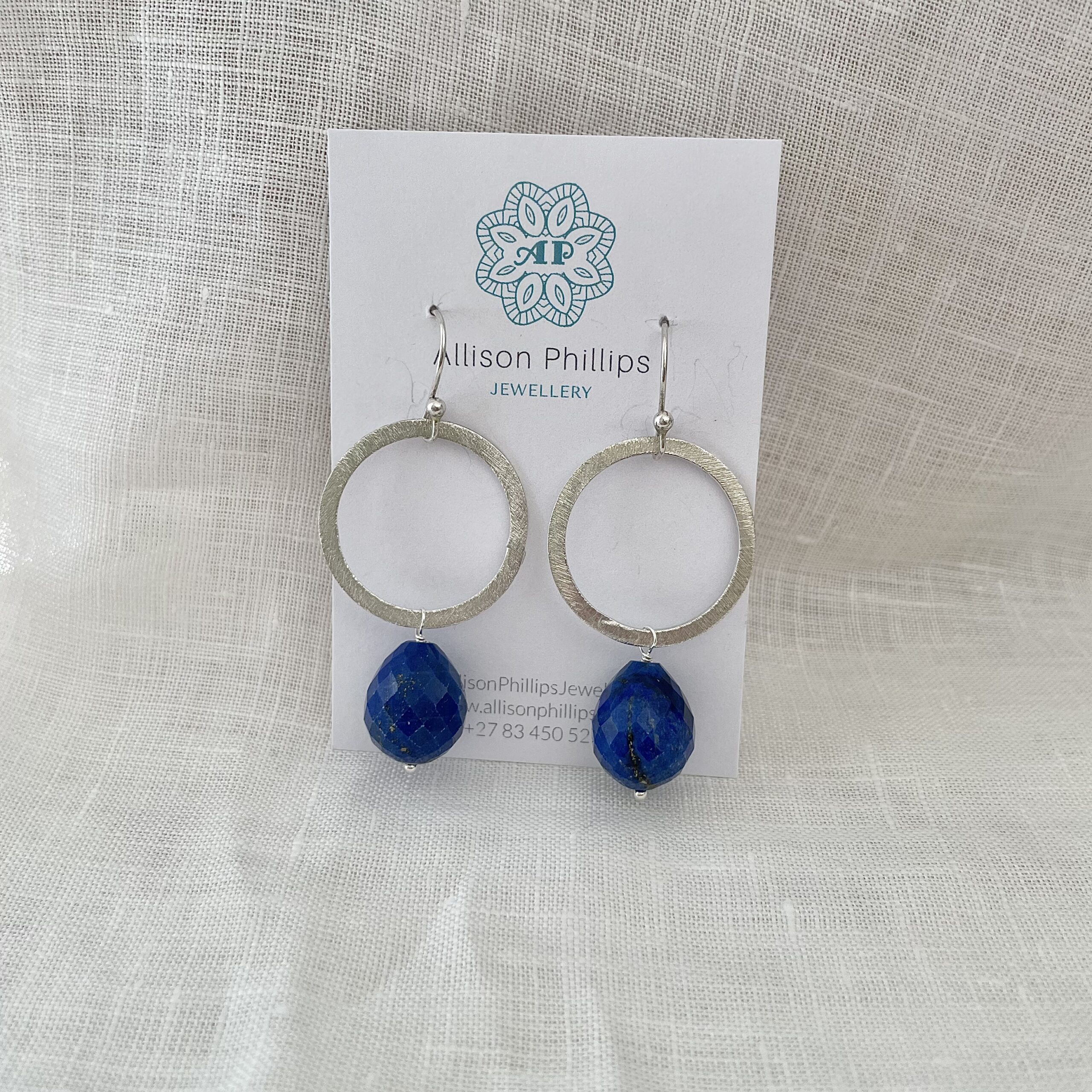 Lapis Lazuli statement hoop - Image 2