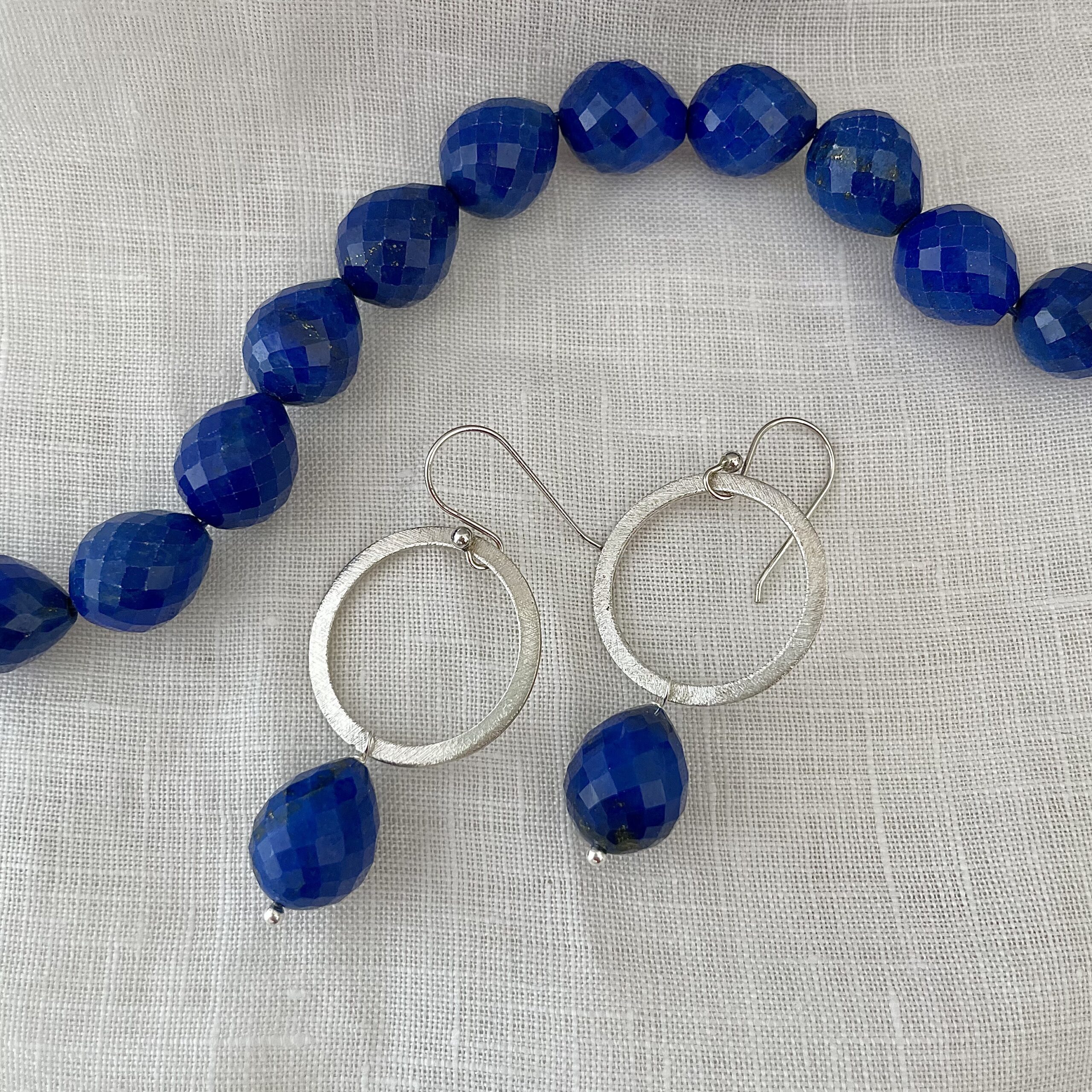 Lapis Lazuli statement hoop