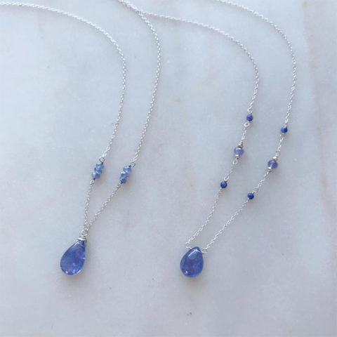 Delicate Tanzanite necklace